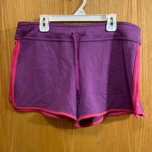 Purple & pink athletic shorts